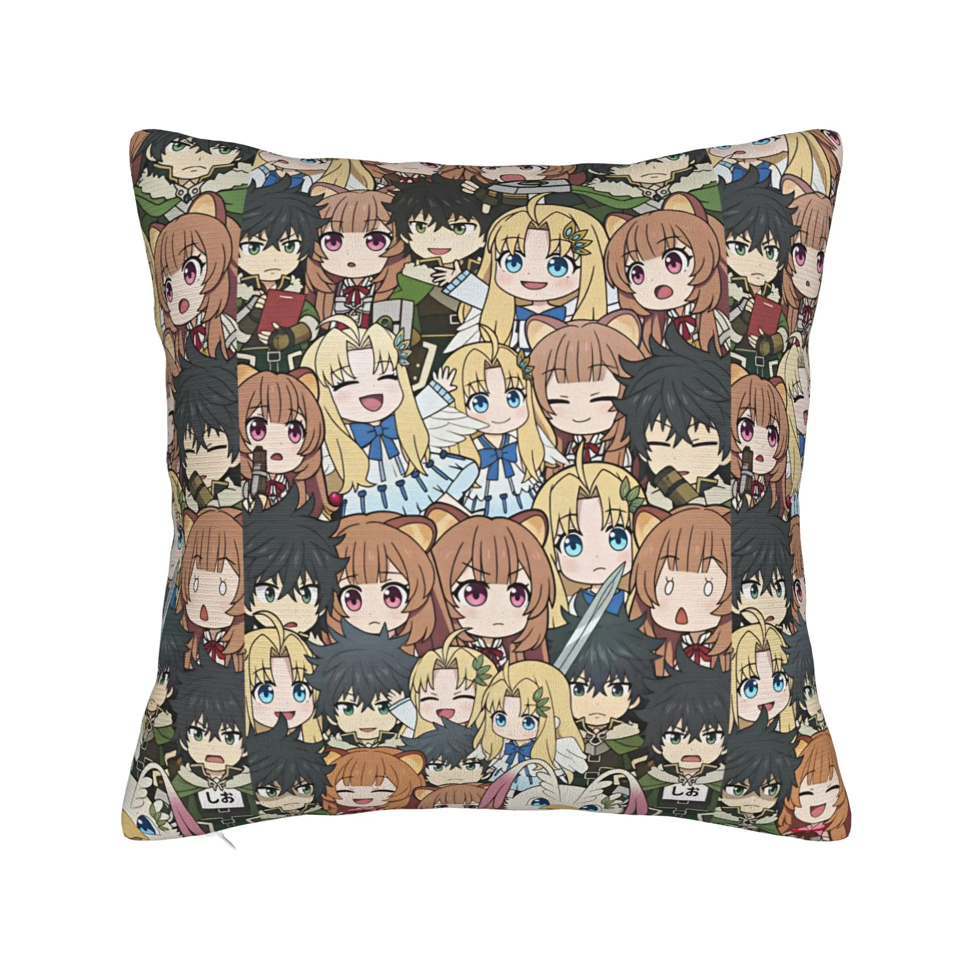 Raphtalia S-Shield Hero TRotSH Pillow Cover  Fashion Pillow Case For Sofa Couch Bed Living Room Graphic Pillowcases Gift