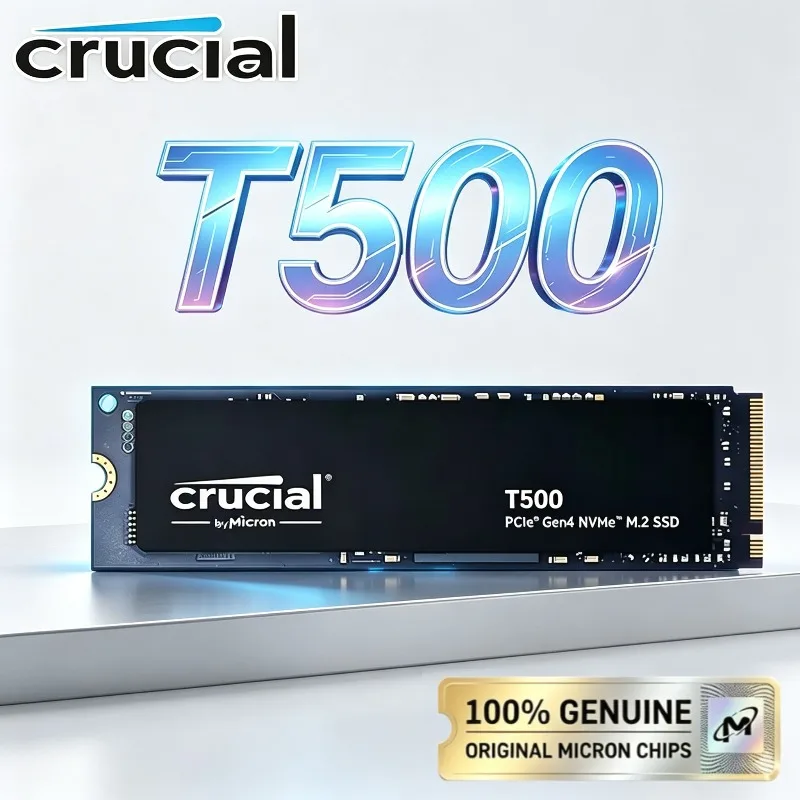 Crucial T500 1TB PCIe Gen4 NVMe M.2 SSD 7300MB/s High Speed Gaming Drive,Fit PS5 Laptop PC,OEM Original Crucial T500 SSD