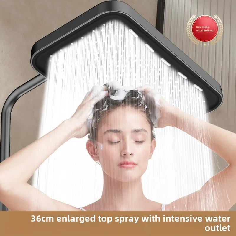 Large showerhead, pressurized showerhead, top spray, pressurized bathroom, rain shower, household shower, showerhead, shower