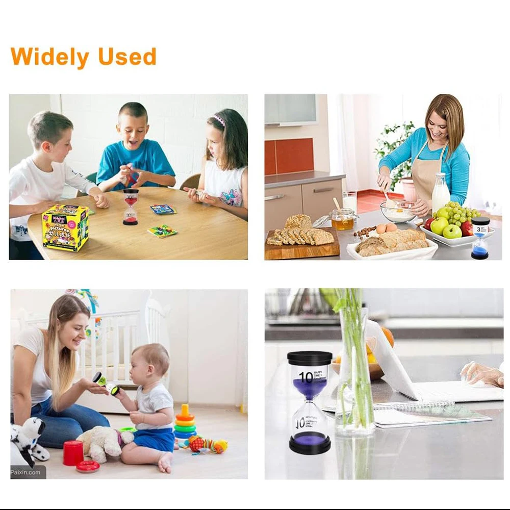 Hot Sale 1/3/5/10/15/30min Hourglass Minute Sand Watch Sandglass Timer Watch Clock Gift Children Sand Timer Hour Home Decoration