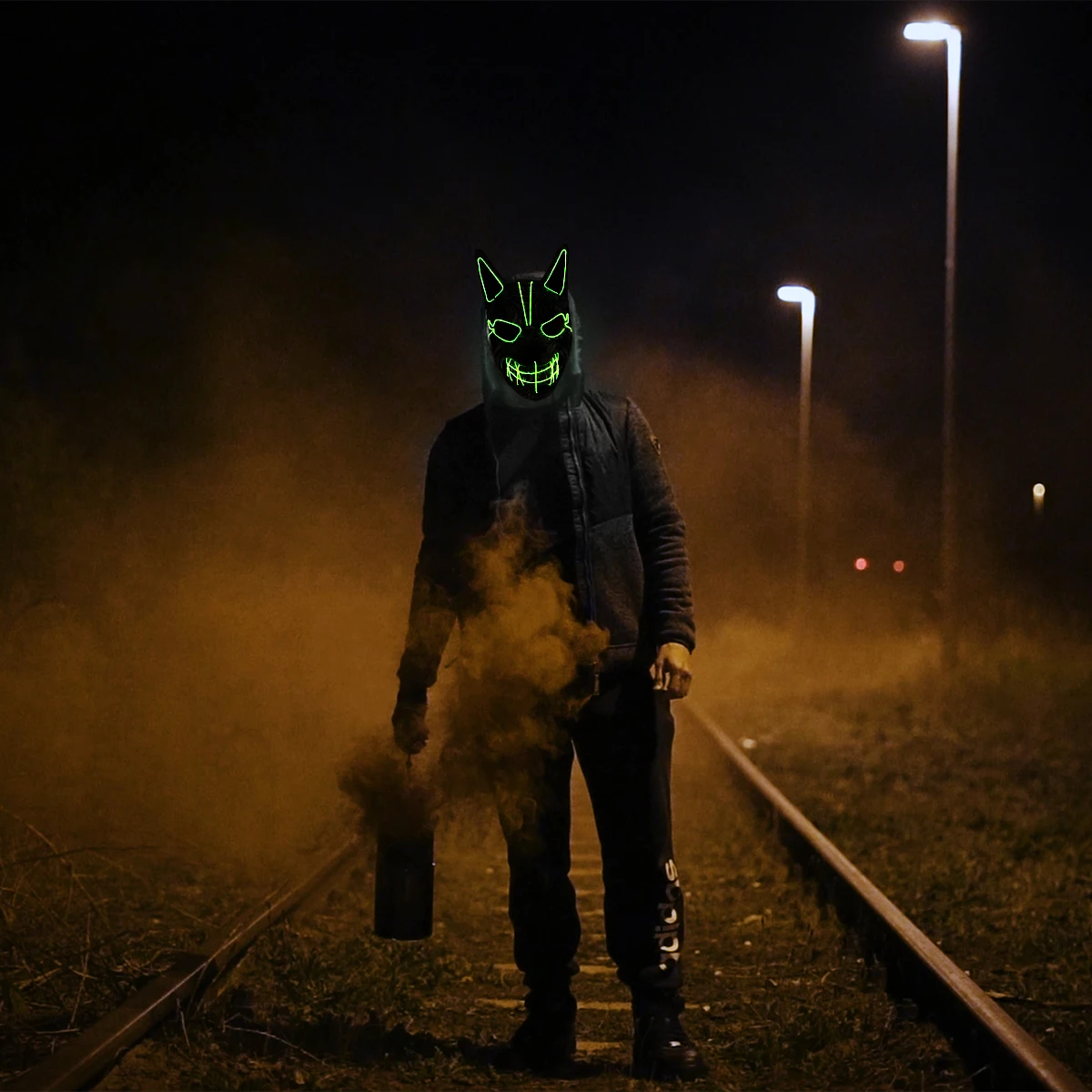 

Creative Scary LED Mask Halloween Horror Party Mask Cosplay Costume Accessories