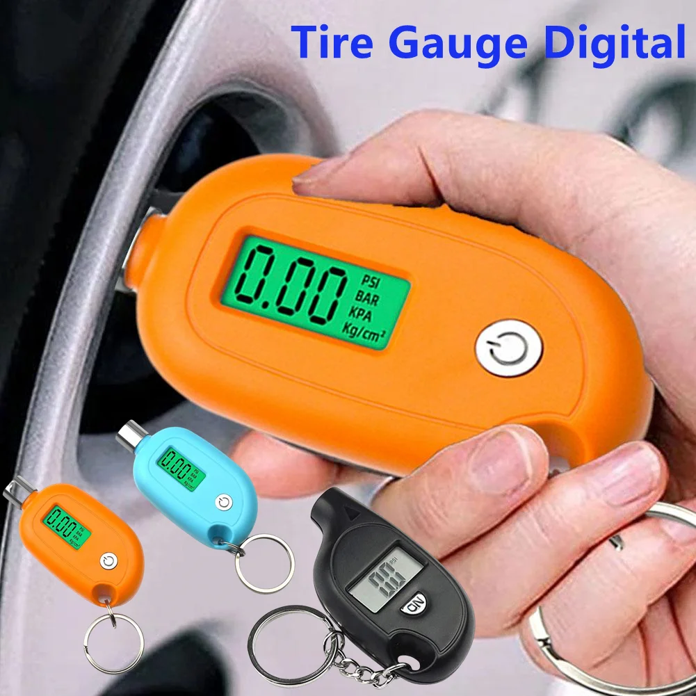 Tire Gauge Digital With LCD Display Car Tire Air Pressure Tester PSI Meter Auto Motorcycle Tire SafetTire Safety Testing Tool