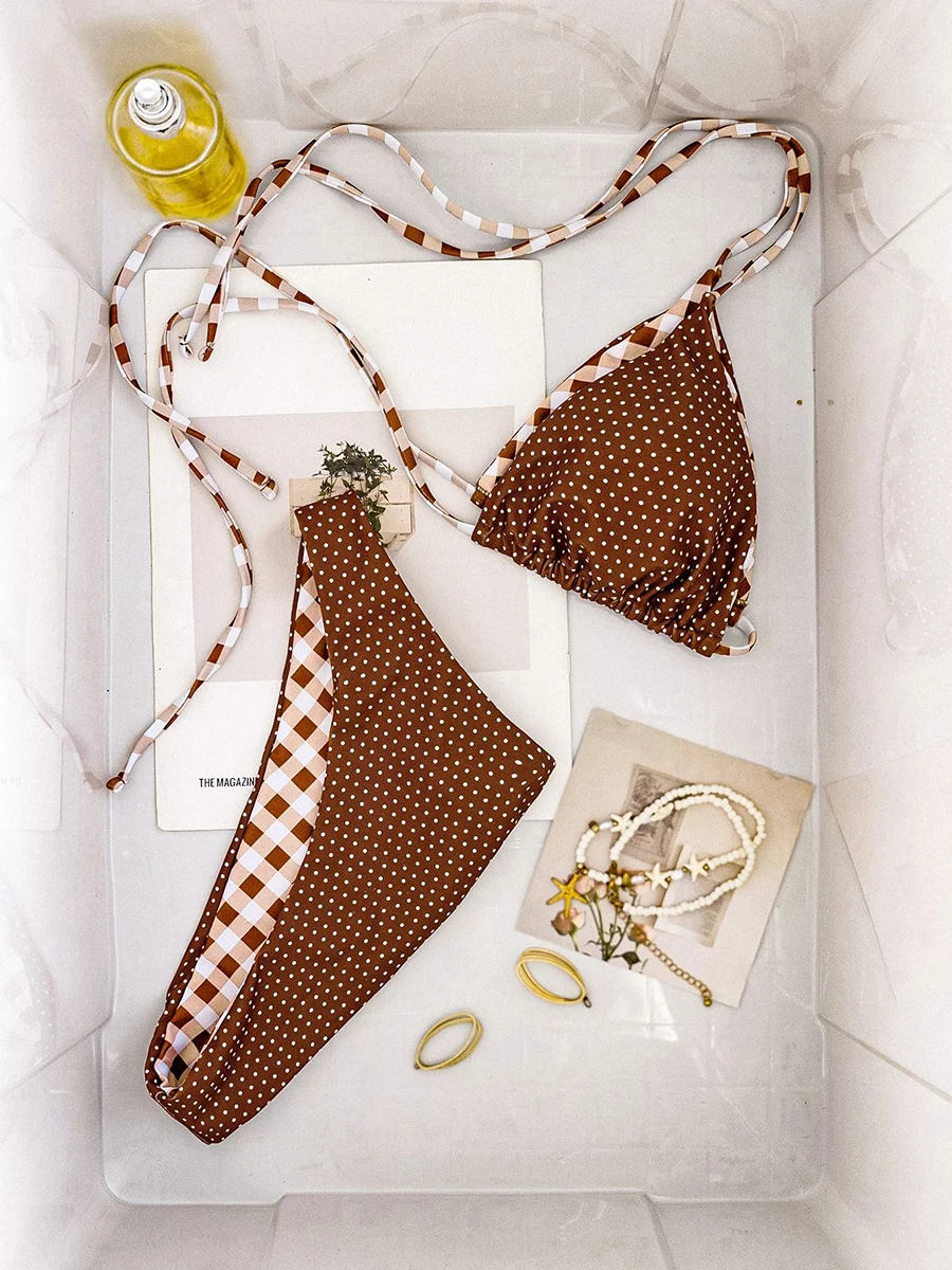

Sexy Bikinis 2026 Swimsuit For Women String Swimwear Brazilian Bikini Set Biquini Female Swimuits Bandeau Micro Beachwear