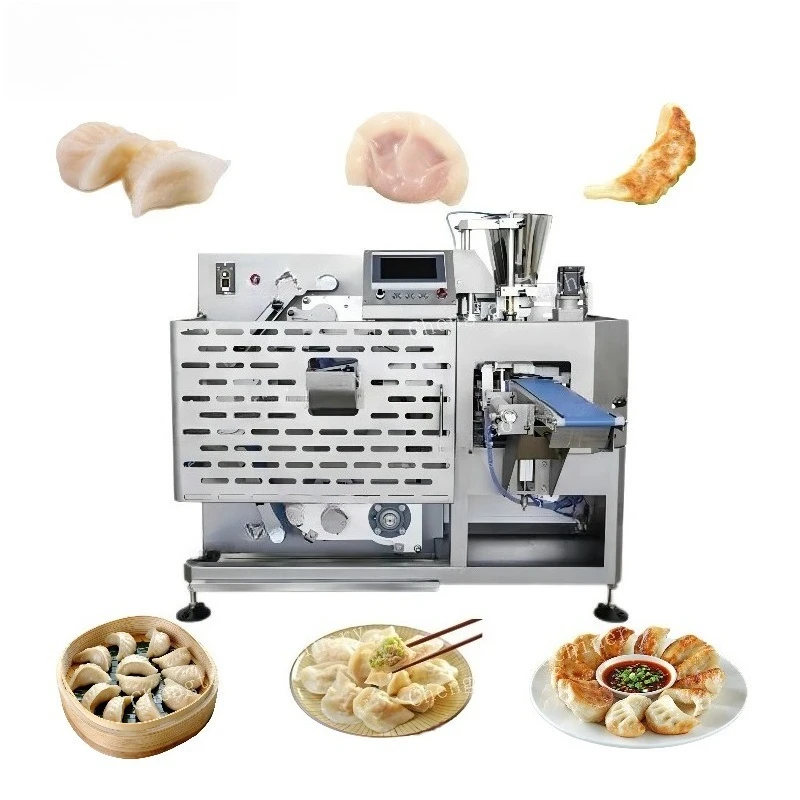 Máquina Comercial Industrial para Hacer Dumplings de Sopa, Línea de Producción de Dumplings y Gyoza Totalmente Automática, Motor Principal de 220V, Personalizable