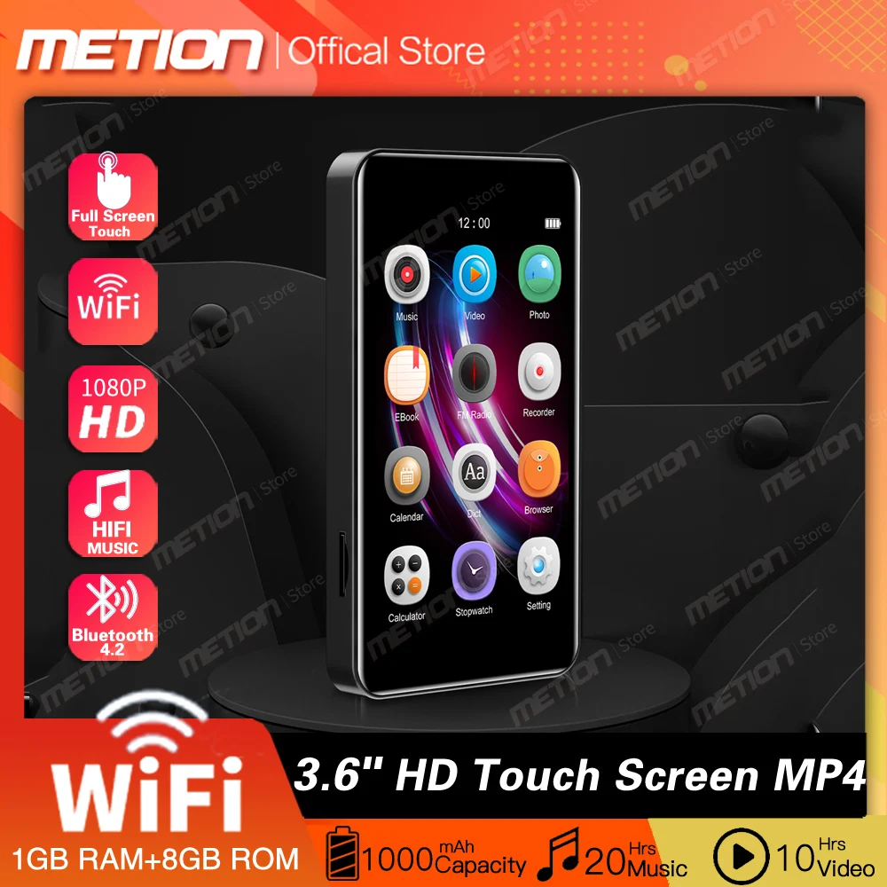 2023 WiFi Android MP3 MP4 Player Bluetooth Full Touch Screen3.6\