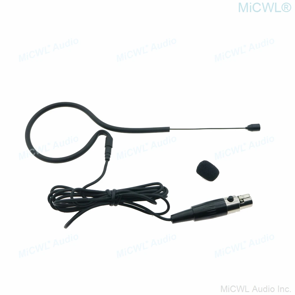 High Quality MX153 Black Hanging Headset Microphone For Shure Sennheiser AKG Samson 4Pin 3Pin XLR 3.5mm Jack MiPro BeltPack Sys