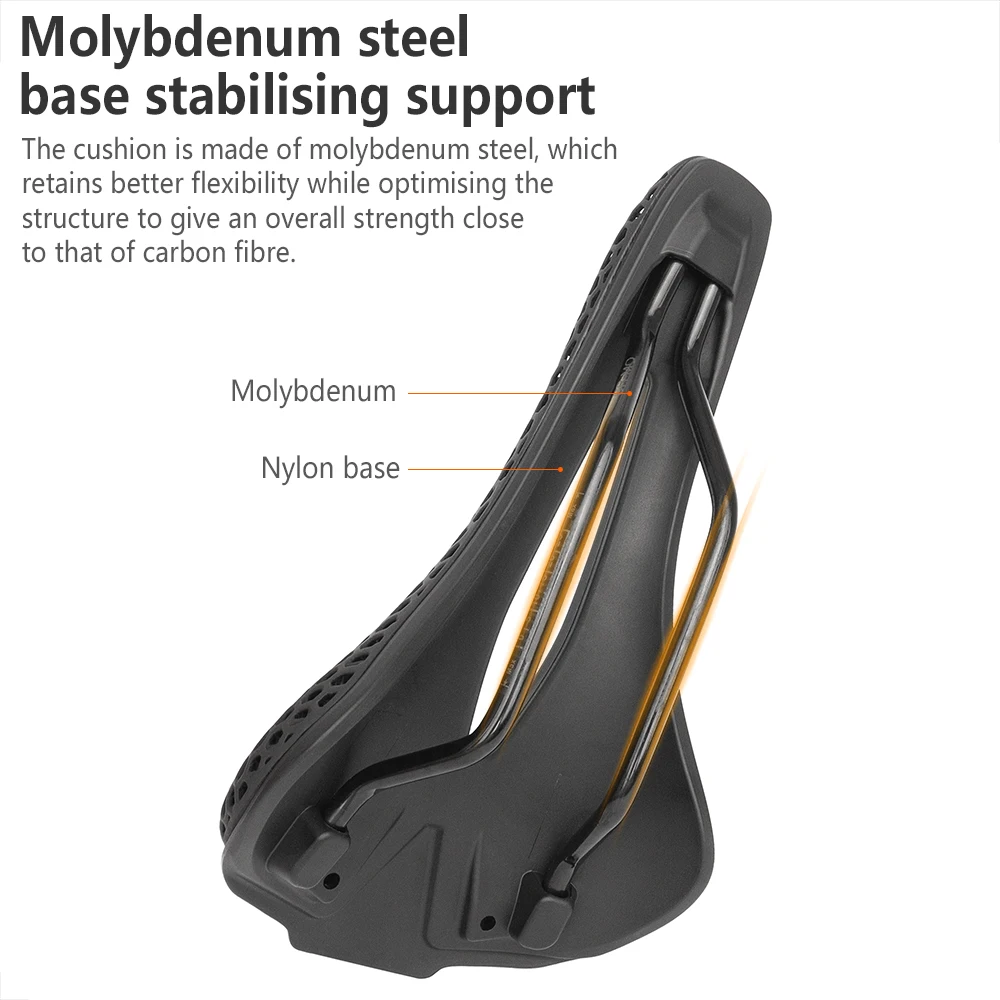 TTPRO 3D Printed Bicycle Saddle Ultralight Carbon Fiber Hollow Breathable MTB Road Bike Seats Mountain Bike Accessories