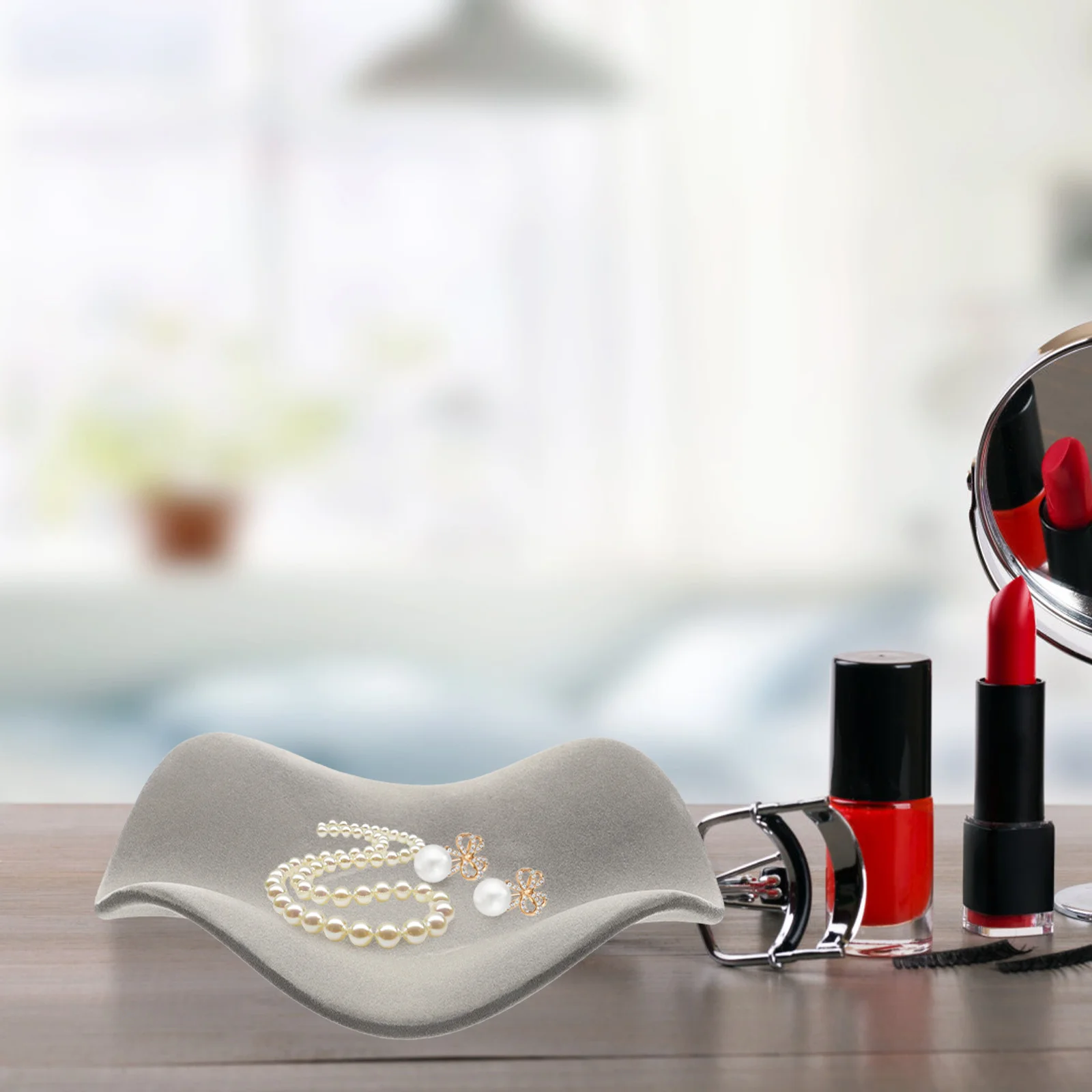 

Jewelry Storage Tray with Smooth Finish Compact Lightweight Design for Earrings Rings Necklaces Bracelets Home Decorative