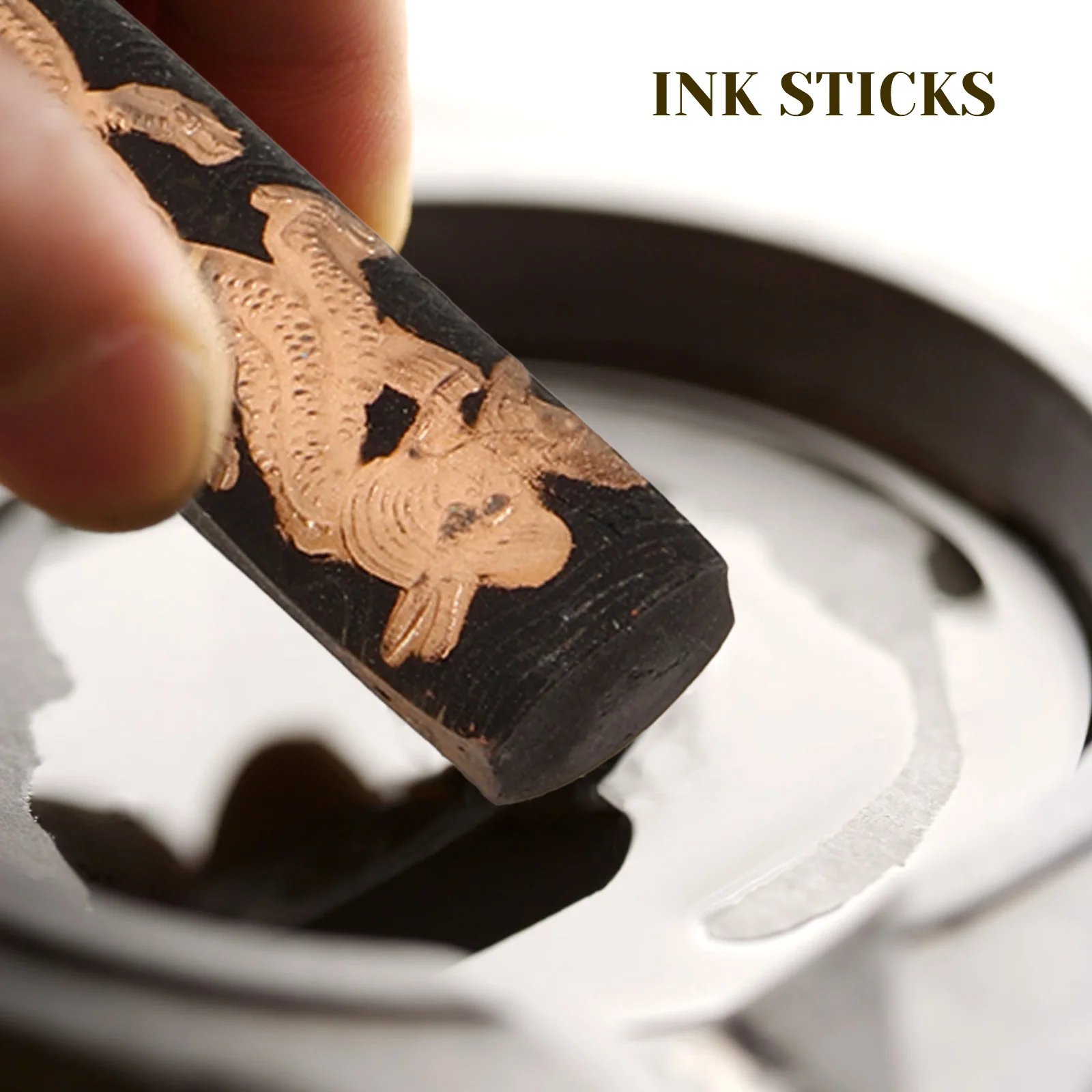 

7Pcs Colored Ink Stick Traditional Calligraphy Ink Block for Writing Drawing Painting Artistic Practice Student