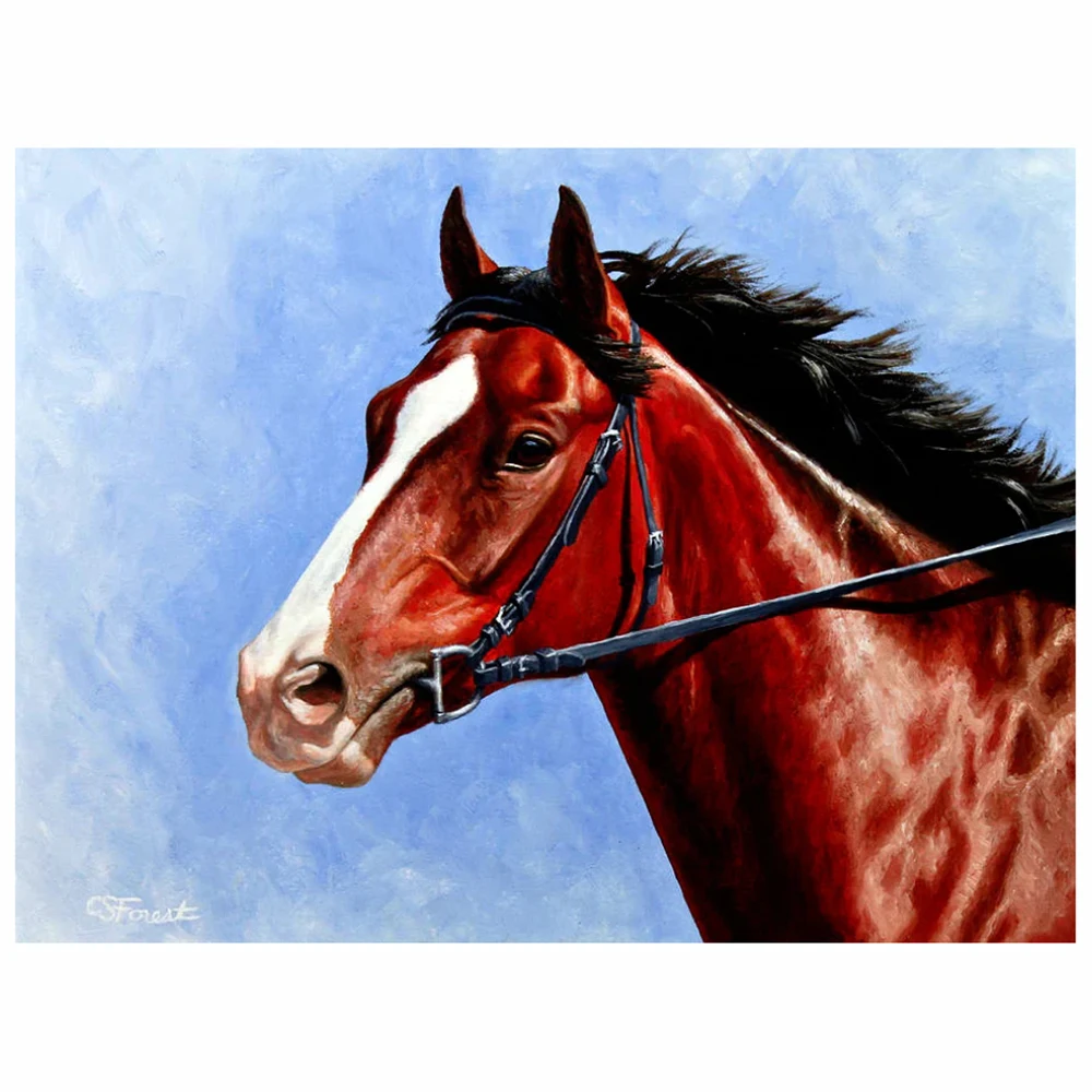 YI BRIGHT Diamond painting jujube red horse DIY5D full square drill round drill handmade crafts home decoration point drill