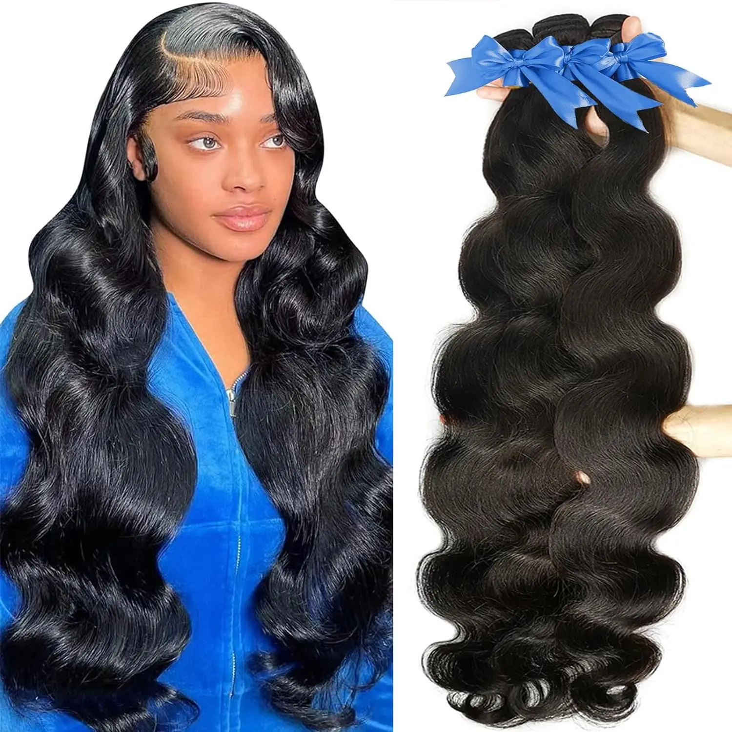 Human Hair Bundles 20 22 24 Inch Body Wave Bundles Human Hair 10A 100% Unprocessed Brazilian Virgin Hair