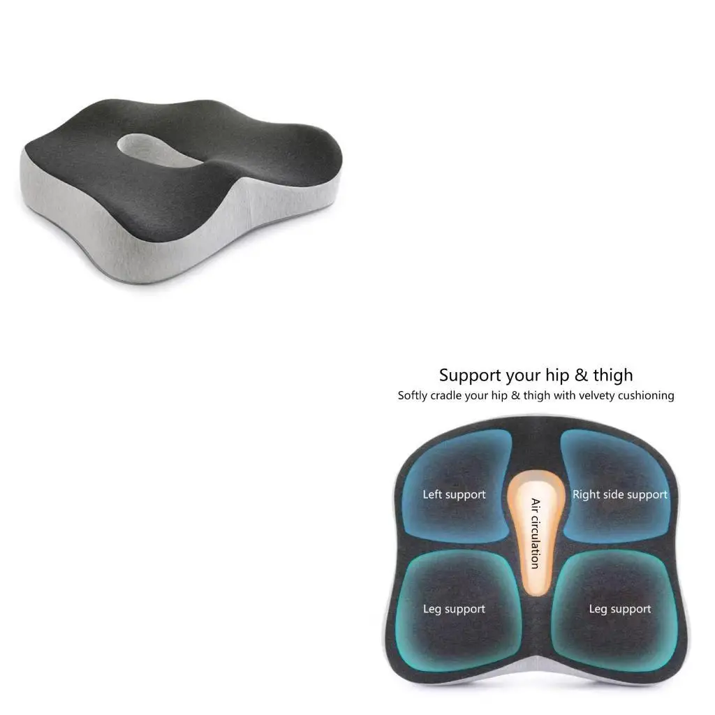 

E7CA Memory Foam Cushion Office Office Office Car Pab Стул для долгого сидения