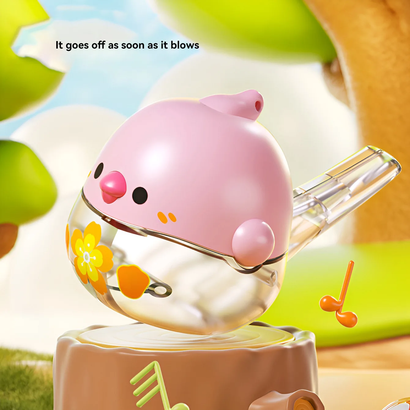 El mini silbato de juguete para niños puede soplar la música del bebé se puede llenar con un instrumento musical de agua