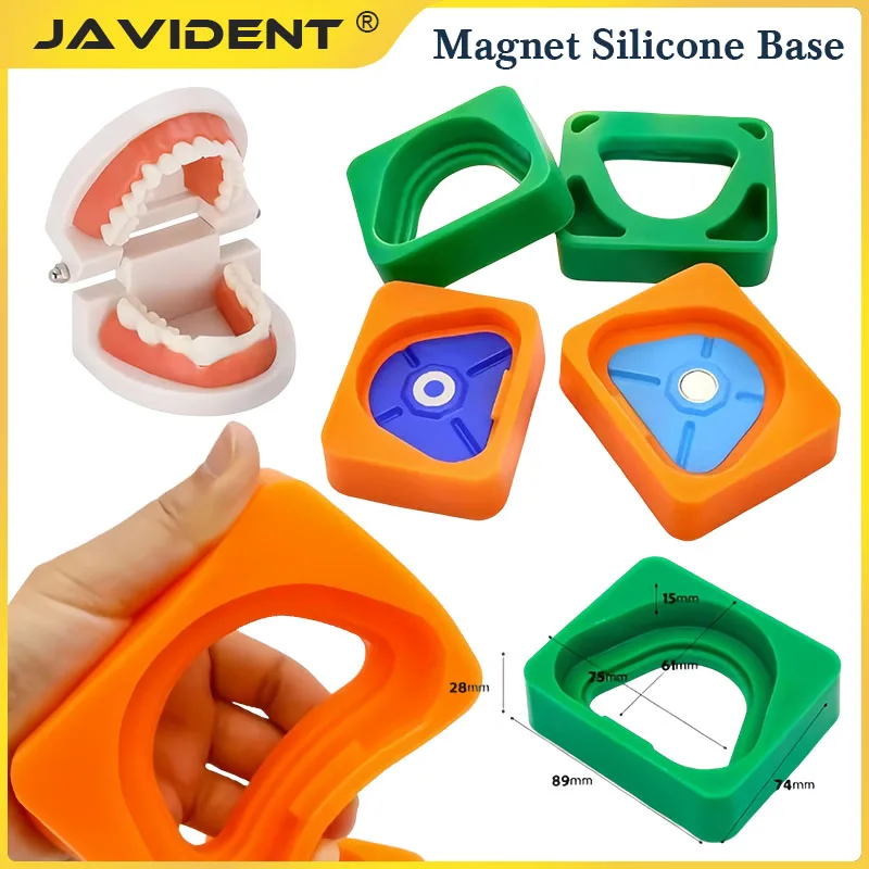Dental Silicone Base; High-Strength Magnet Silicone Rubber Dental Impression Base; Magnetic Plate for Dental Models and Dentures