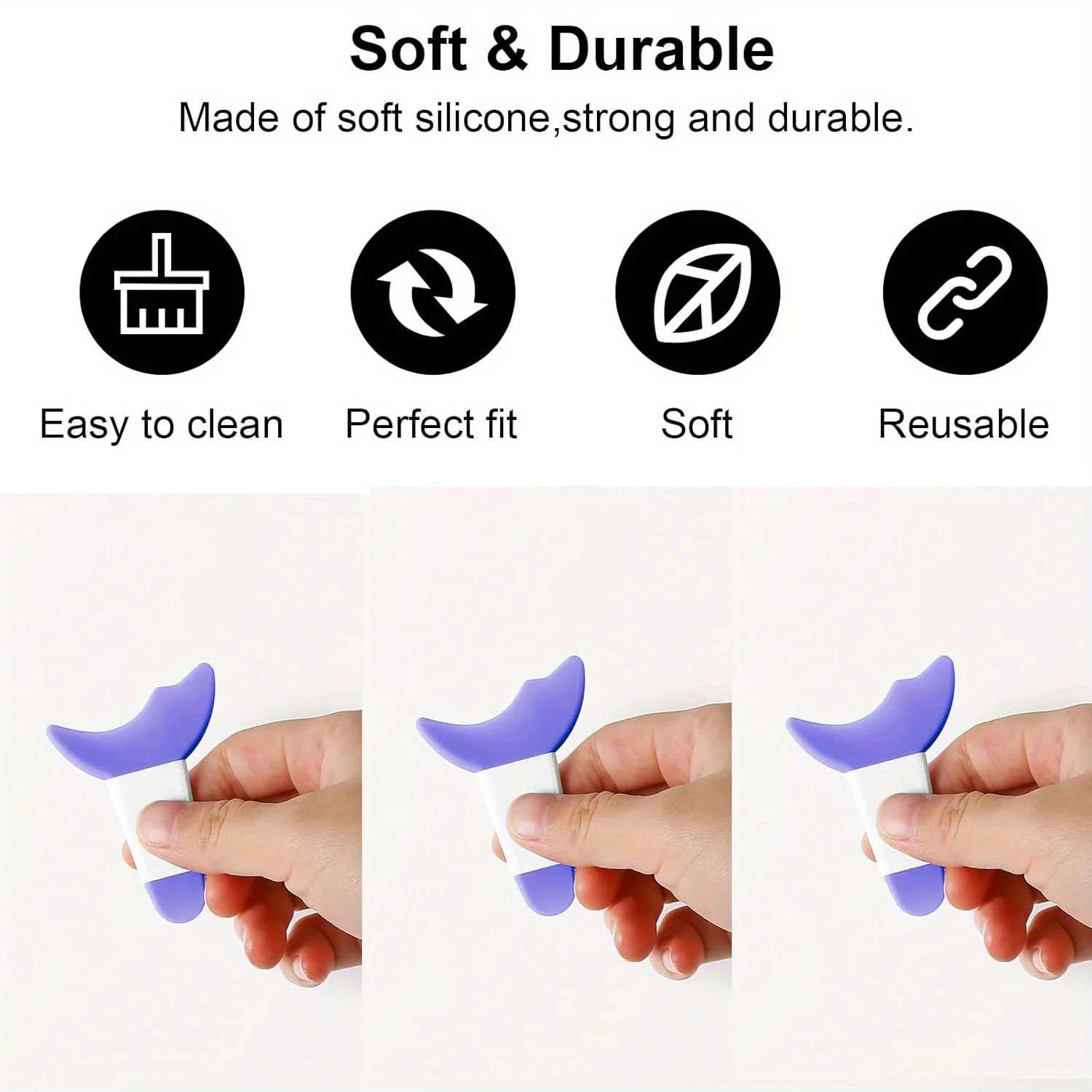 Silikonowy pomocnik do makijażu oczu 3 w 1 - osłonka na tusz do rzęs, prowadnik do eyelinera i odłączany aplikator do cieni do powiek, pędzle do makijażu oczu