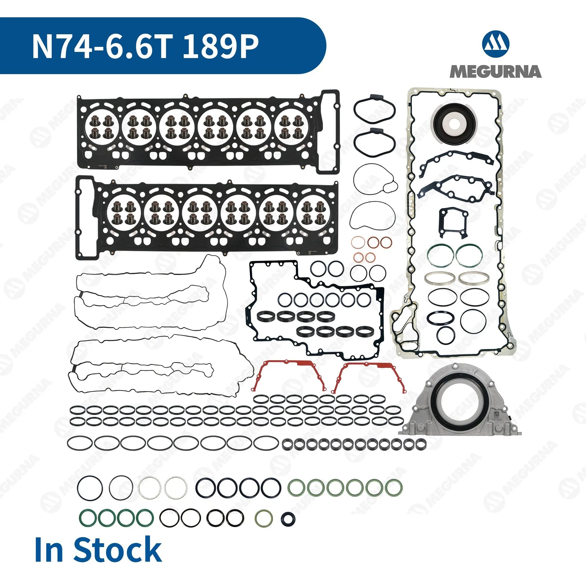 Engine parts Rebuild Overhaul Kit Full Cylinder Head Gasket Seal Set for BMW N74 6.6T 7Series 760Li G12 17models Car accessories