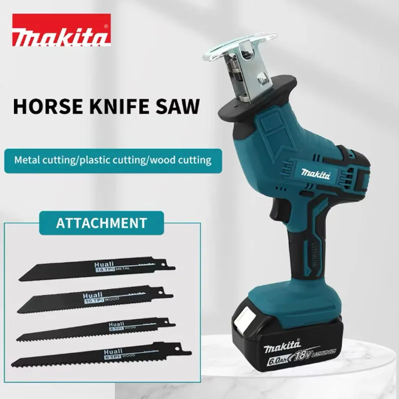 

Makita DJR189 Cordless Electric Reciprocating Saw, Brushless Rechargeable Wood & Metal Cutting Portable Saw, 18V Power Tool