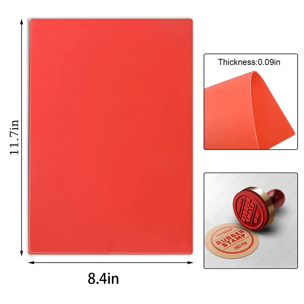 Rubber Mat Laser DIY Engraving Materials for Laser Engraving & Marking Machine The DIY Printing and Engraving Materials