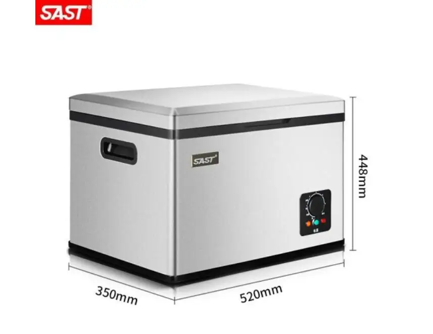 chinaSAST 32L car home compressor refrigeration small freezer refrigerated compressor mini refrigerator 12V/24V 100-220-240V