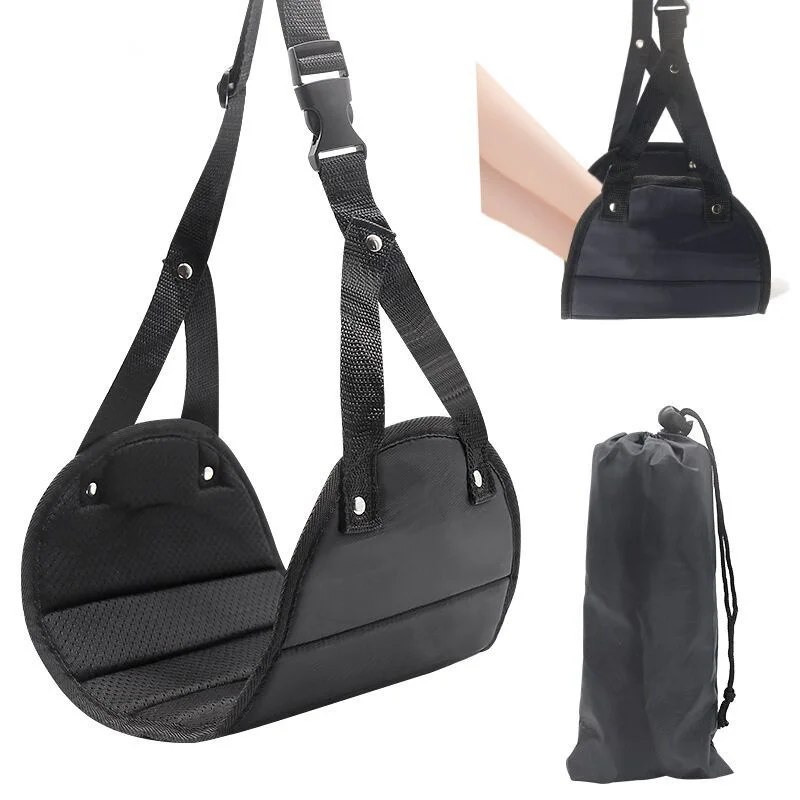 New Airplane Footrest With Adjustable Strap Portable Hammock Leg Rest Perfect Travel Accessories Carry-On Foot Rest