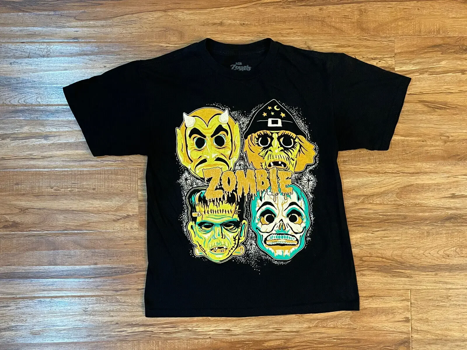 Rob Zombie Halloween Mask 2022 T Shirt Black Size Small