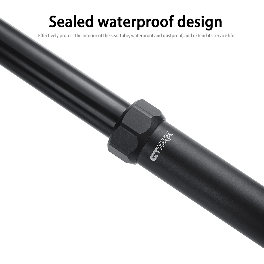 Internal Remote Control Dropper Seatpost, 27.2/30.9/31.6mm X 125mm Height Adjustable MTB Post, Smooth Hydraulic Bicycle Seatpost