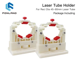FONLAND CO2 lazer tüp tutucu destek montaj esnek plastik 50-80mm için 50-180W lazer oyma kesme makinesi