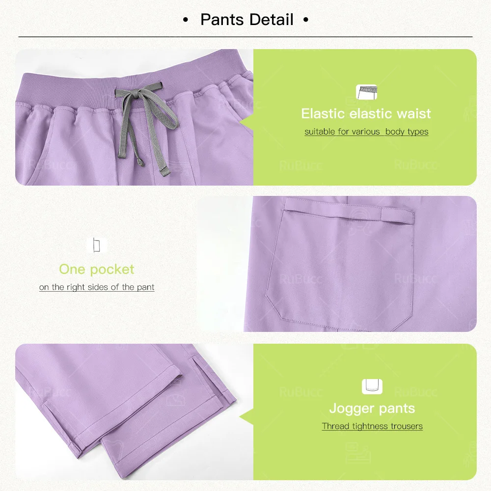 Uniforme d'infirmière unisexe, sweat-shirt médical pour hommes, pantalons d'infirmière, vêtements de travail de spa de beauté, générateurs pour femmes, nouveau