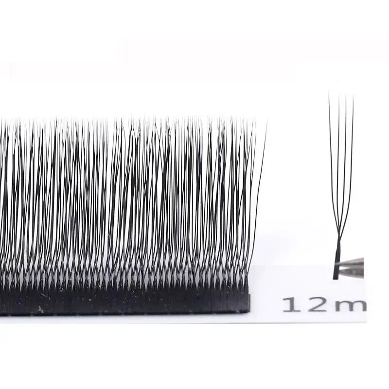 MARIA  U 4D W Eyelashes Single Layer U Shape Eyelash Extensions Soft Lashes Makeup Mesh Volume Eyelash