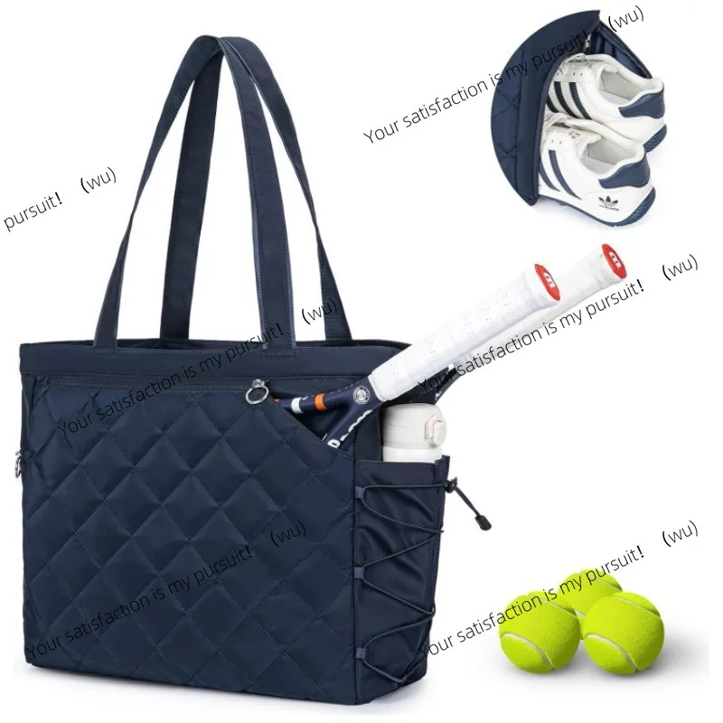 Tennis handbag with shoe compartment can accommodate 2-4 rackets, waterproof and lightweight, suitable for men and women