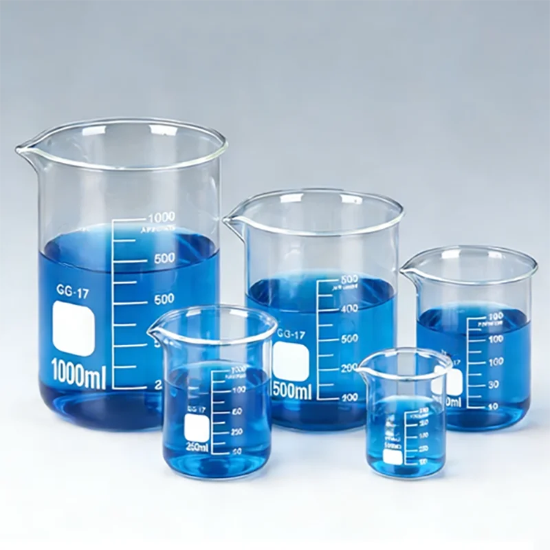 5PCS Laboratory glass beaker 50 100 150 250 500 800 1000 2000 3000 5000ml graduated measuring cup