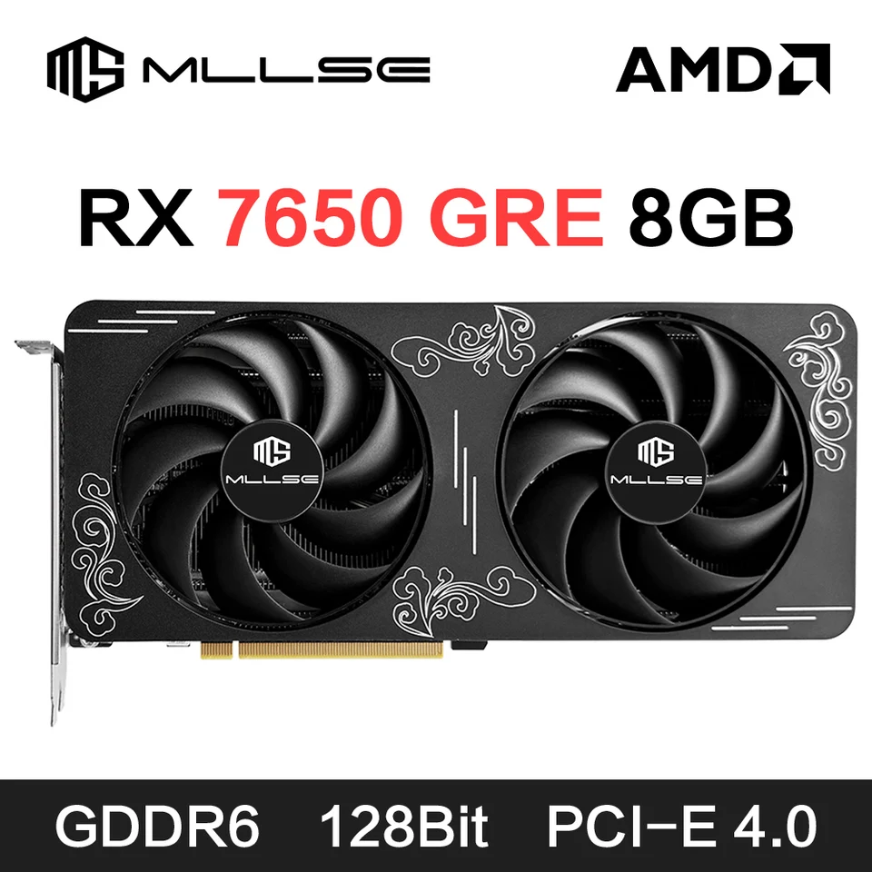 MLLSE AMD RX7650 GRE 8GB ゲーミンググラフィックスカード GDDR6