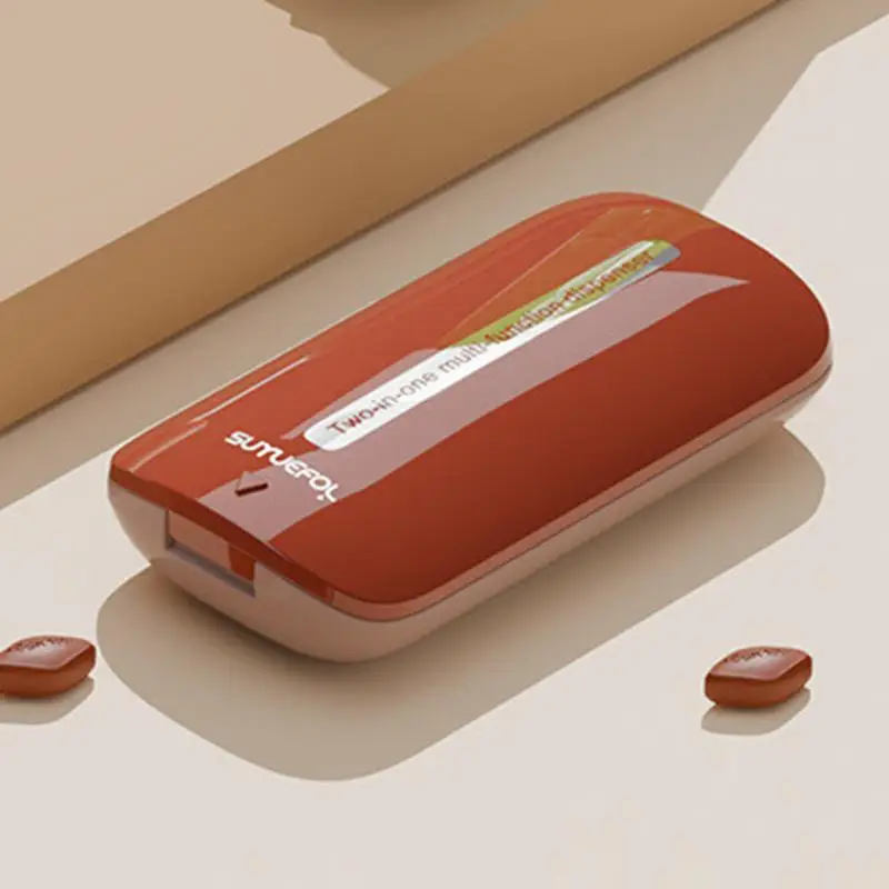 Pill Cutter Splitter Portable Medicine Tablet Pill Divider Storage Case Useful for Cutting Small Pills Or Large Pills