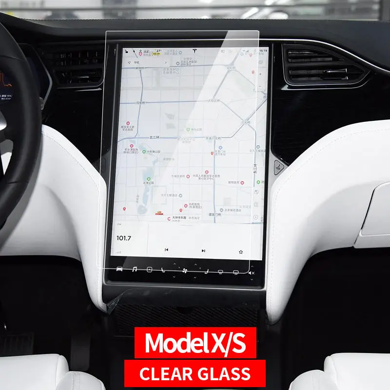 

FOR Tesla Model X/model S 17" Car Instrument Panel Navigation Touchscreen Tempered Glass Screen Protector Protection Film