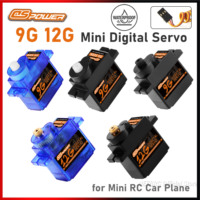 DSPOWER 9G 12G Digital Servo Motor 4.8-6V for RC Micro Car 450 Helicoper SCX24 WLtoys K969 Mini Q Airplane FPV Boat Robot Part