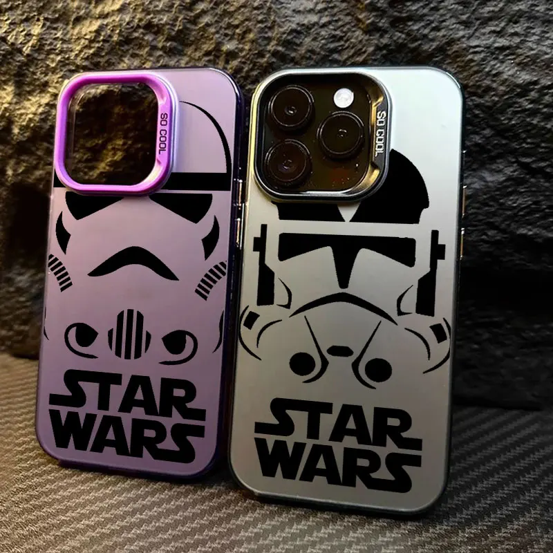 

S-Stars Wars Art Phone Case For iPhone 11 12 13 14 15 16 17 Pro Max 16e 17E 17 Air 15 Plus 13 Mini Shockproof Fundas Back Cover