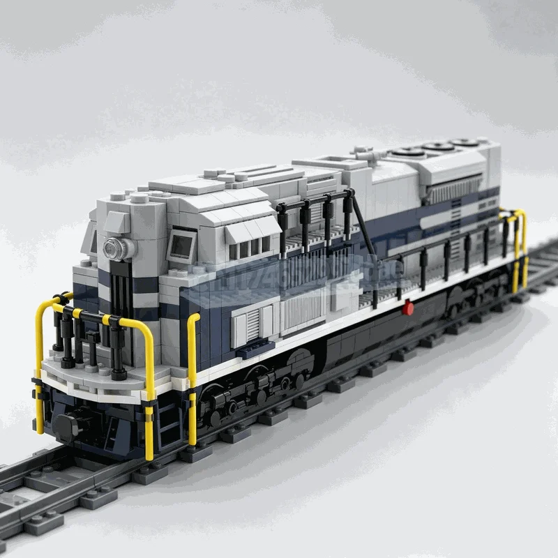2291PCS Classic Diesel Freight Locomotive Building Blocks Railway Train Engine Model DIY Assembly Toy CreativeCollection Gifts