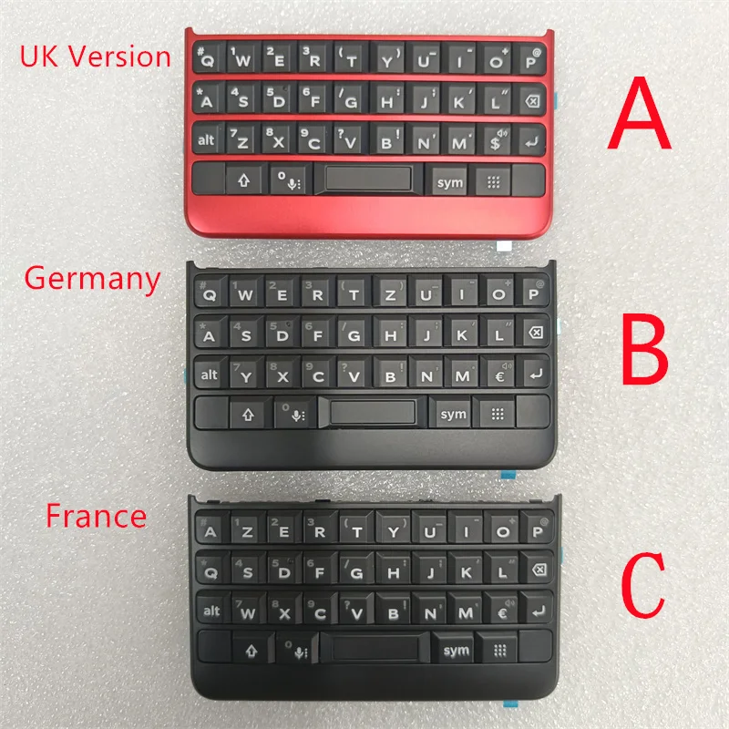 Кнопка клавиатуры с гибким кабелем отпечатков пальцев для BlackBerry Keytwo Key, 2-панельные запасные части для клавиатуры