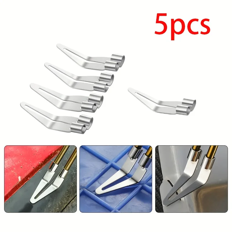 

5 Pack Plastic Welder Smoothing Tip Head Replacement Iron For Plastic Welding Gun Heat Soldering Machine Repair Car Accessories