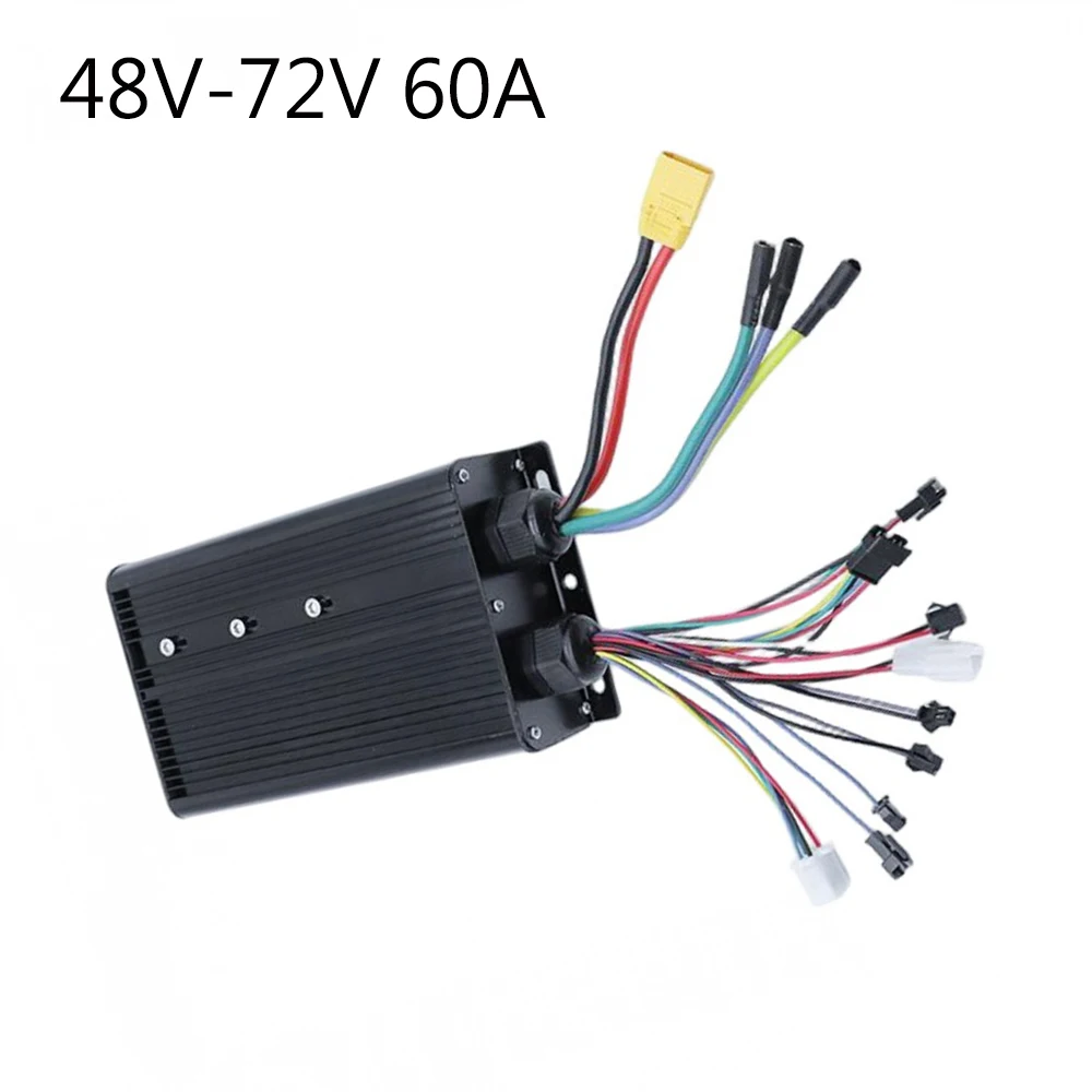 48V-72V 60A/80A Dual-Mode 18-Tube Sine Wave DC Motor Brushless Controller 3000W Electric Bike Brushless Motor Controller