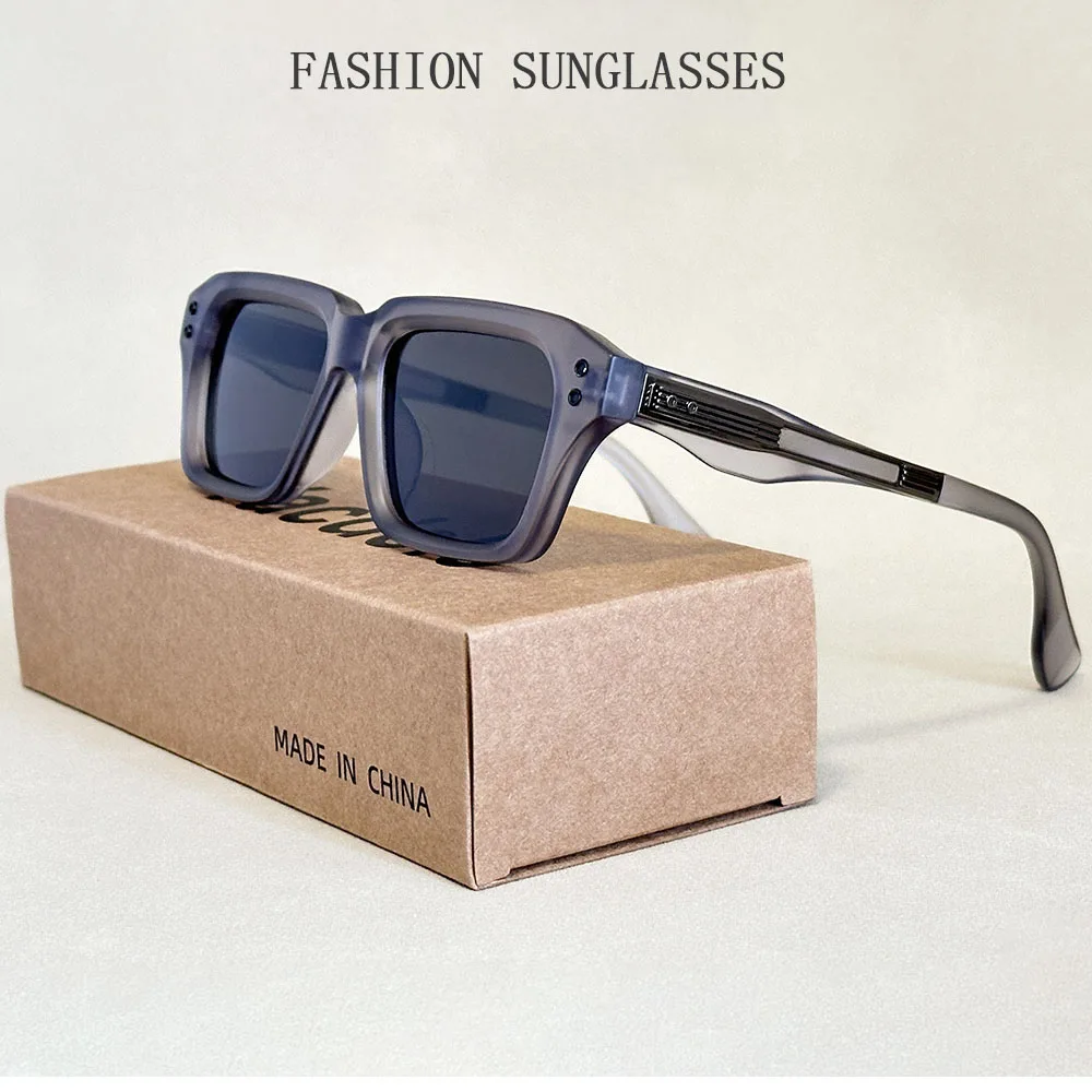 Retro Sonnenbrille Männer Vintage Quadrat Sonnenbrille Frauen Luxus Designer Mode Gläser Dropshipping Gafas De Sol Hombre Zonnebril – Detail 3