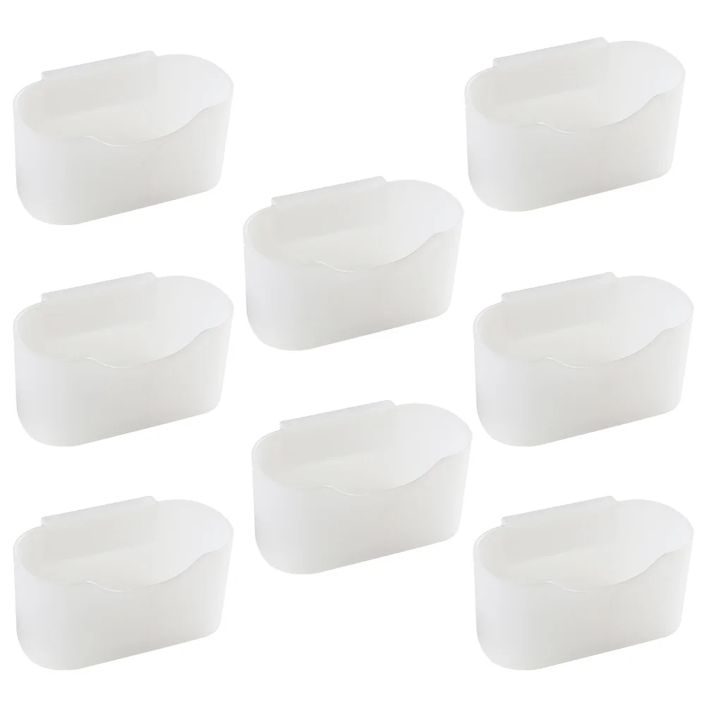 8Pcs Plastic Refrigerator Organizer Seasoning Packet Holder Fridge Hanging Box Mini Storage Case Kitchen Storage Solution