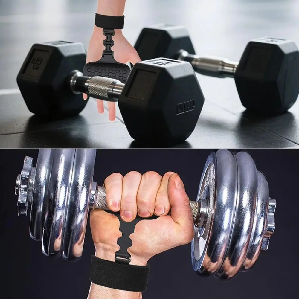 1 pc/ pair Silicone Material Lifting Grips Lightweight Design Ergonomic Shape Weight Lifting Grips Anti-Slip Grips Gym Workout