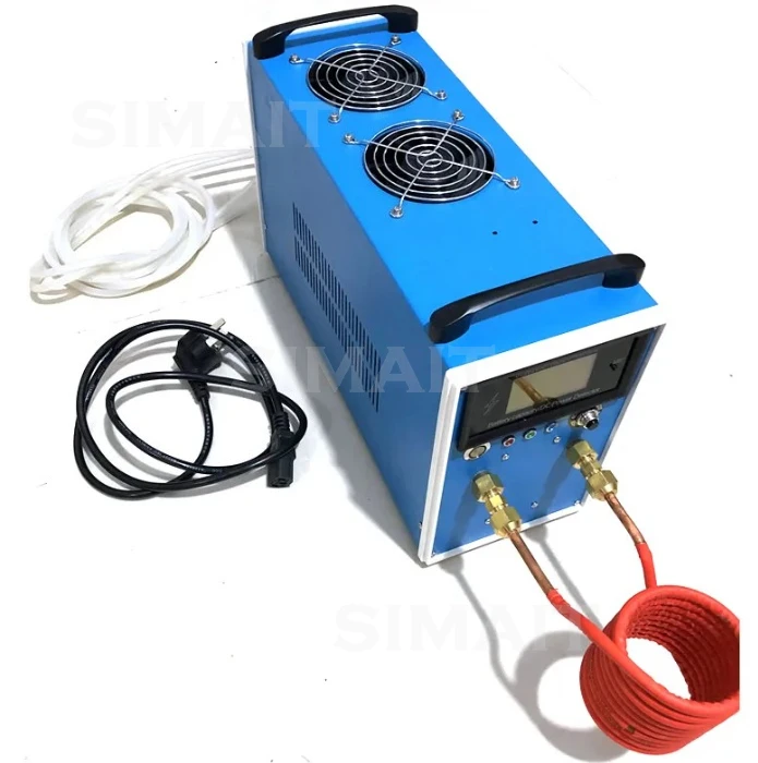2800W Integrated Induction Heater AC110-220V Dual Water & Air Cooling High Power Heating Tool