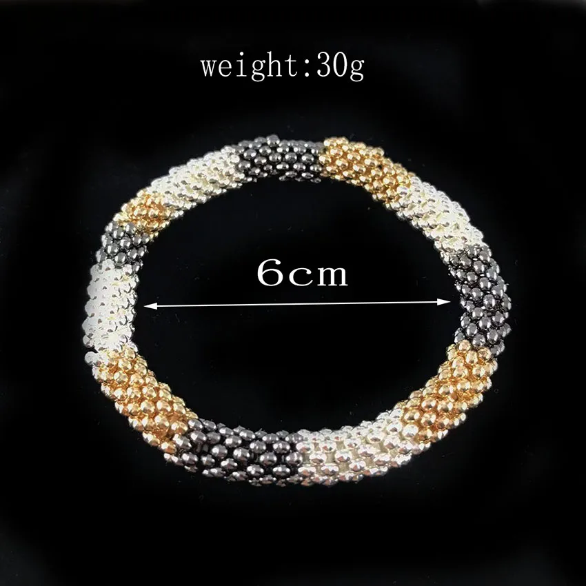 Creative Design Bracelet For Women Fashion Hip Hop Punk Elastic Bracelet Imitation Snakeskin Pattern Accessories Jewelry