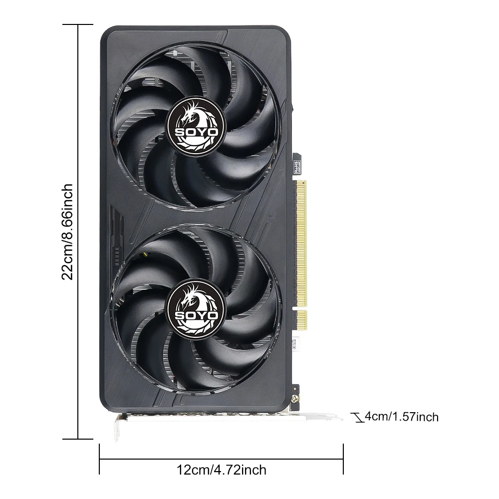 بطاقات الرسومات SOYO GTX1060 6G/3G DDR5 192bit HDMI التوافق + DP * 2 لمكونات كمبيوتر ألعاب سطح المكتب GPU بطاقة الفيديو #3