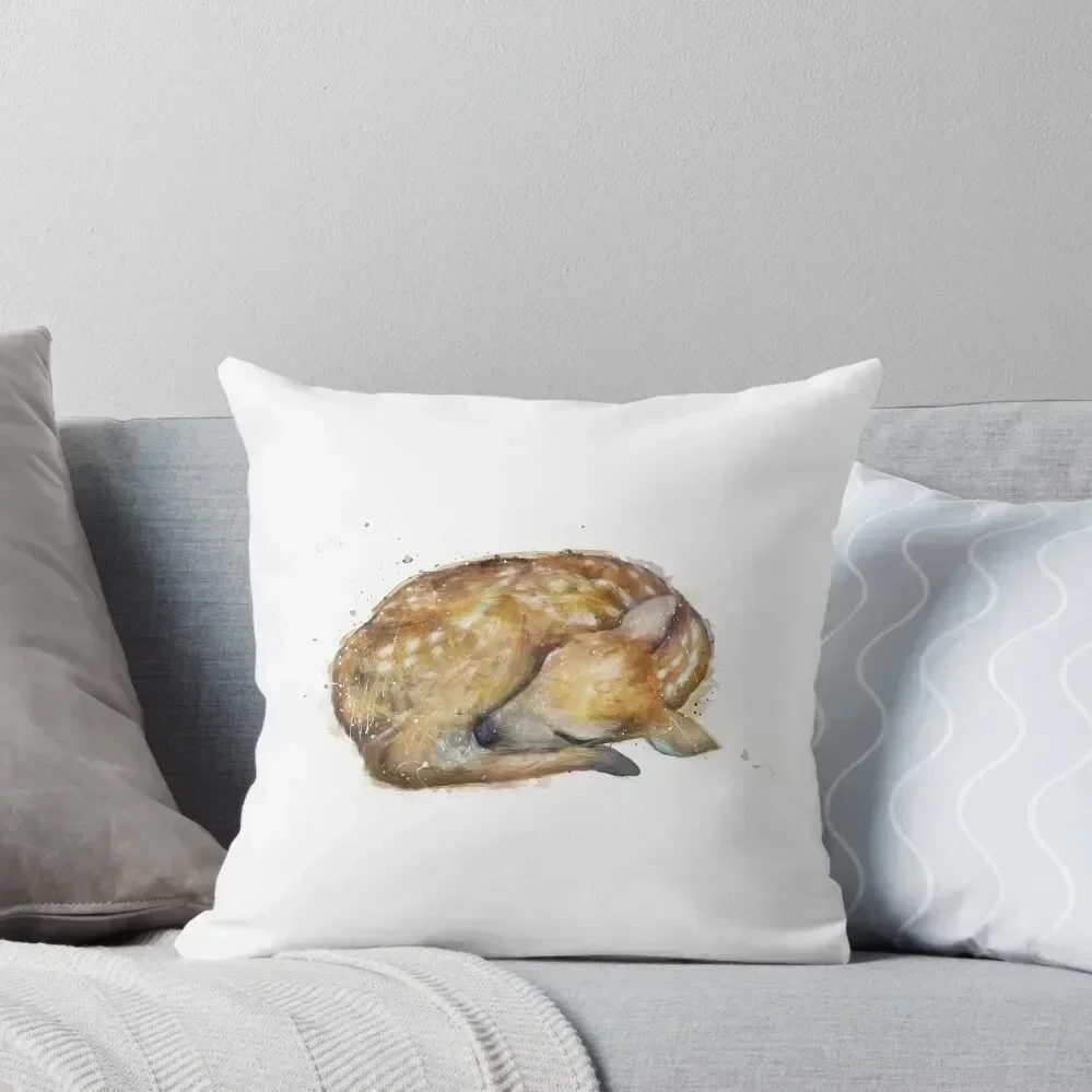 

Sleeping Fawn Throw Pillow Cushion Cover Set home decor items New year Pillowcases Bed Cushions pillow