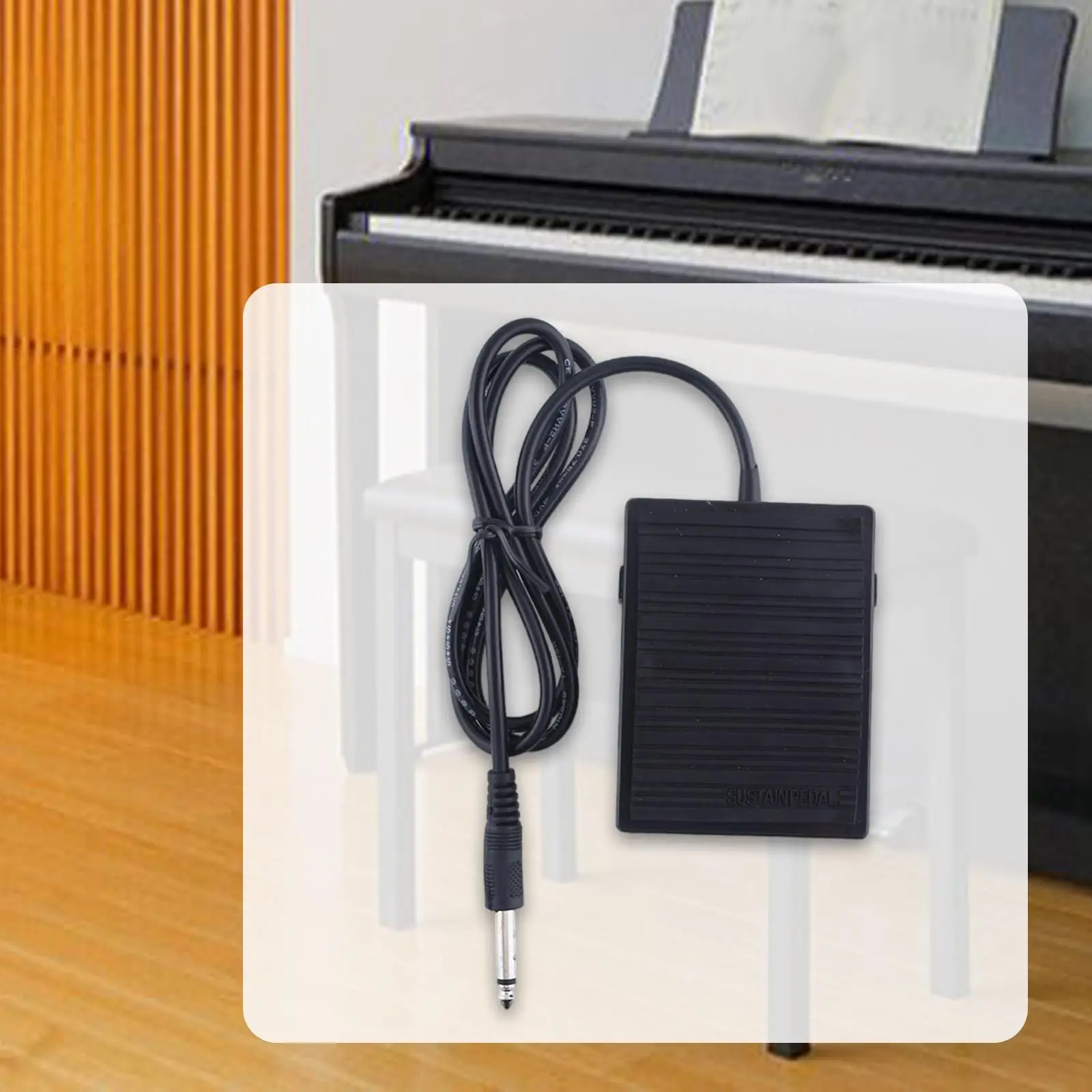 Electric Pianos Keyboards Sustain Pedal for MIDI Synthesizer for Performance