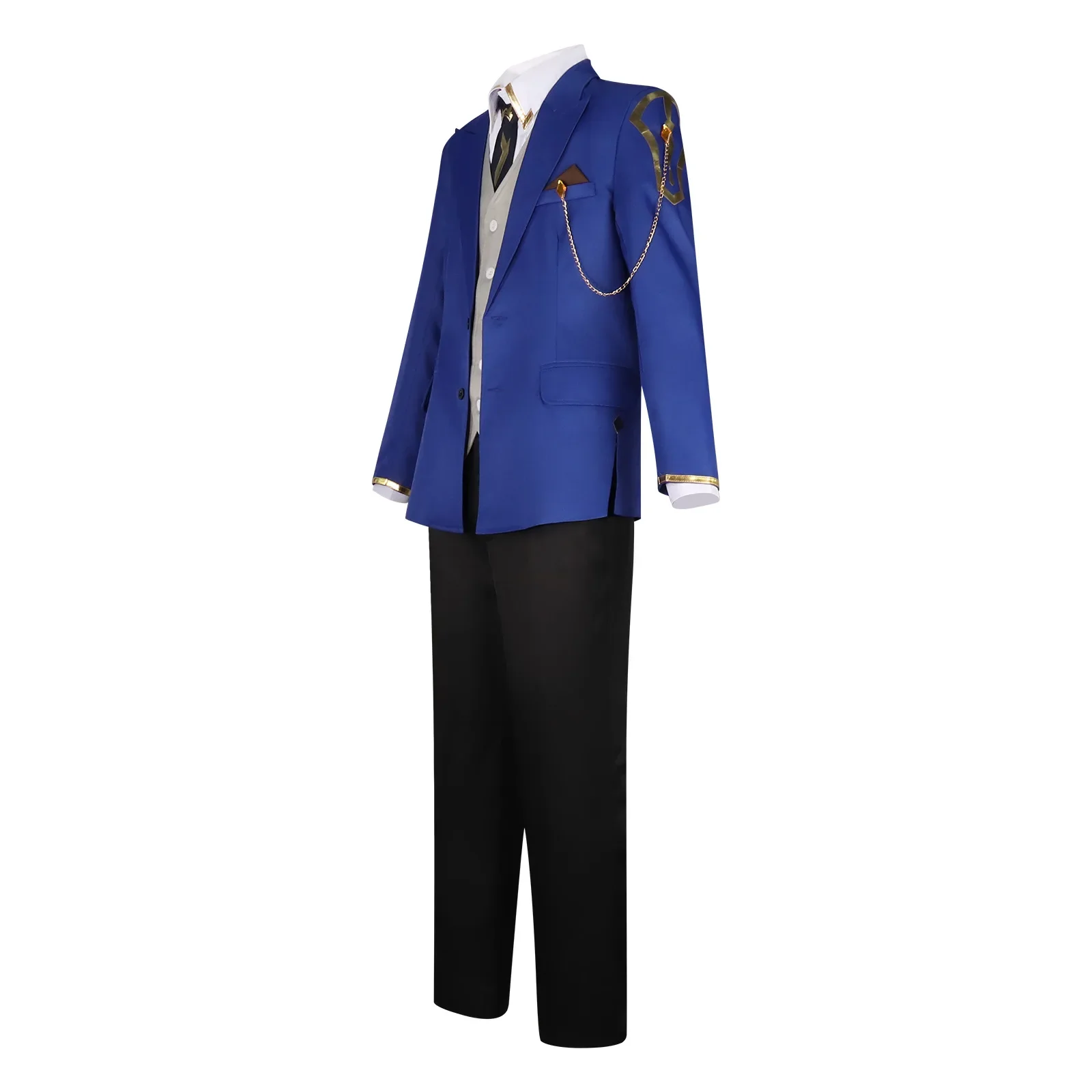 2026 جديد لعب الأدوار الزي أنيمي لجميع الأوقات كلارنس تأثيري حلي بدلة زرقاء هالوين عيد الميلاد كرنفال البدلة #3