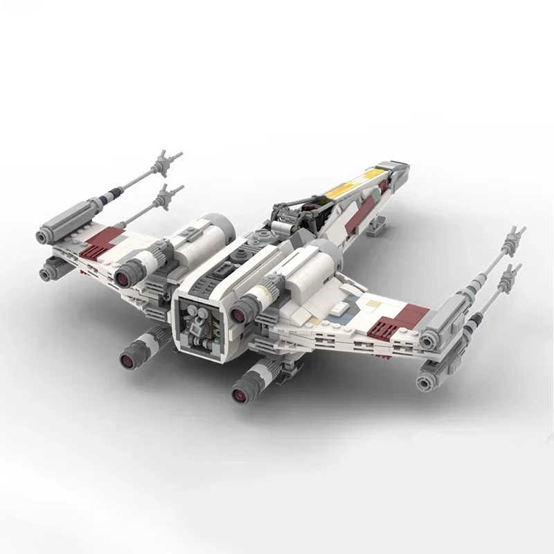 1009pcs Moc Star Battle T-65 X Wing Starfighter (Red 5) 2023 Edition Model Building Blocks Bricks Creative Assembly Present